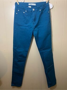 Ap Blue women’s size 9 Slim Jeans teal stretchy